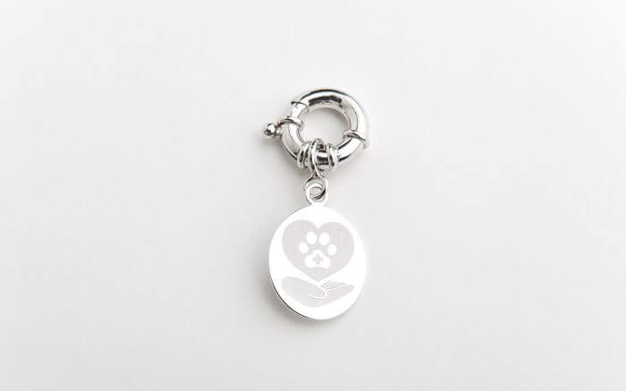 energy pendant for animals elenas - behind