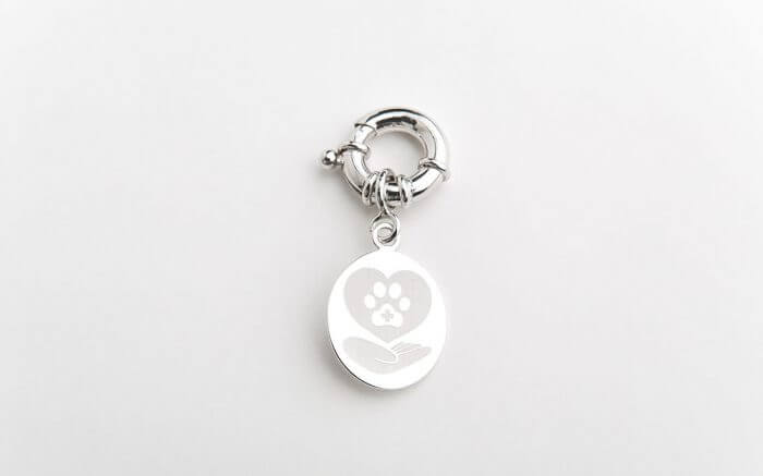 energy pendant for animals elenas - behind